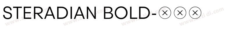 STERADIAN BOLD字体转换